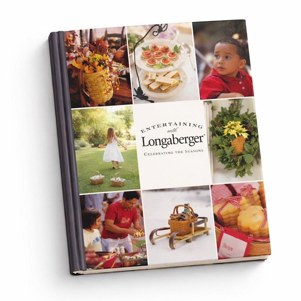 Longaberger Entertaining Cookbook 2003 Seasonal Recipes Party Ideas HC Gift